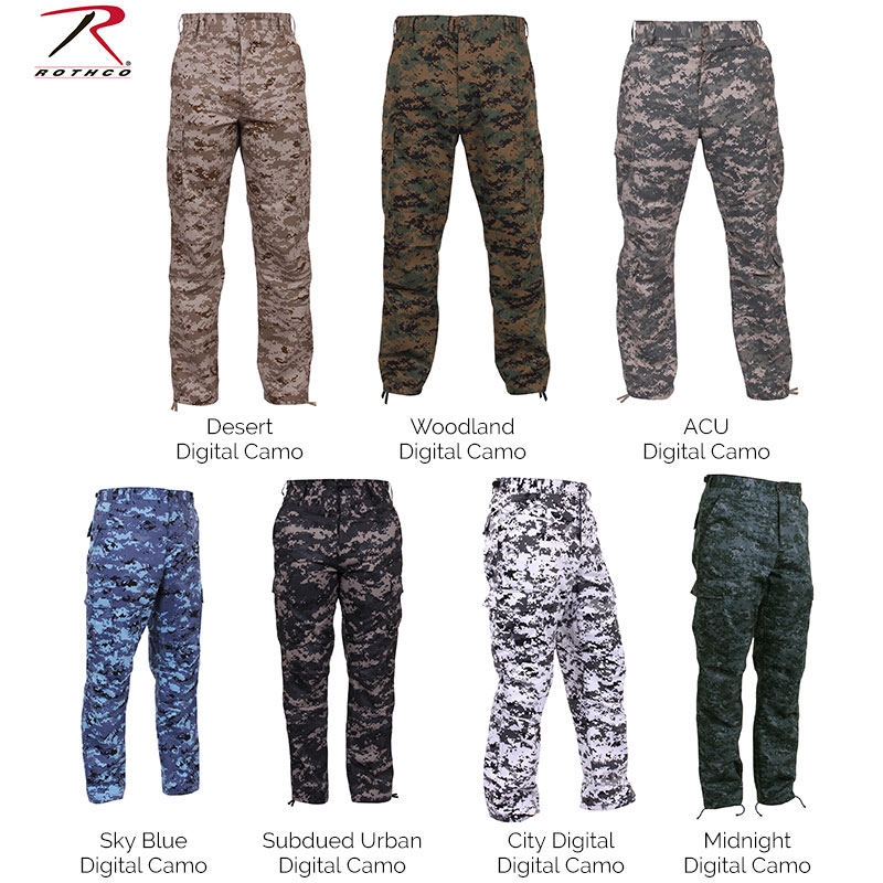 Tactical Gear - Digital Camo Tactical BDU Pants