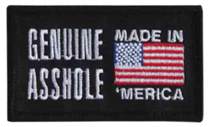 Stock Biker Patch - Genuine Asshole