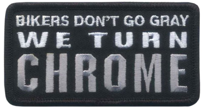 Stock Biker Patch - Bikers Don't Go Gray