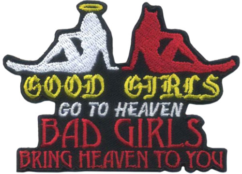 Stock Biker Patch - Good Girls/Bad Girls Heaven