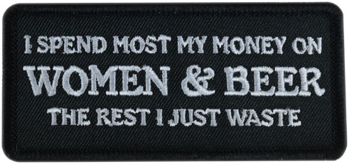 Stock Biker Patch - Women and Beer