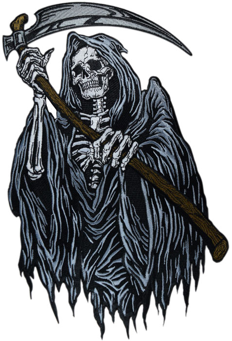 Stock Biker Patch - Reaper Back Patch