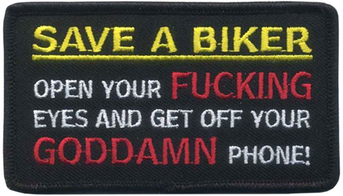 Stock Biker Patch - Save a Biker