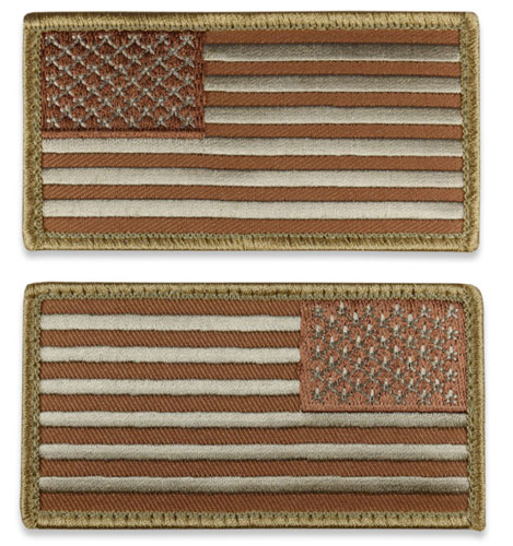 Tactical US Flag Patch (Full Length) - Desert